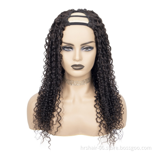 Best quality u part wig human hair  wholesale wigs 100% human Raw Virgin Cuticle Aligned Indian hair wig